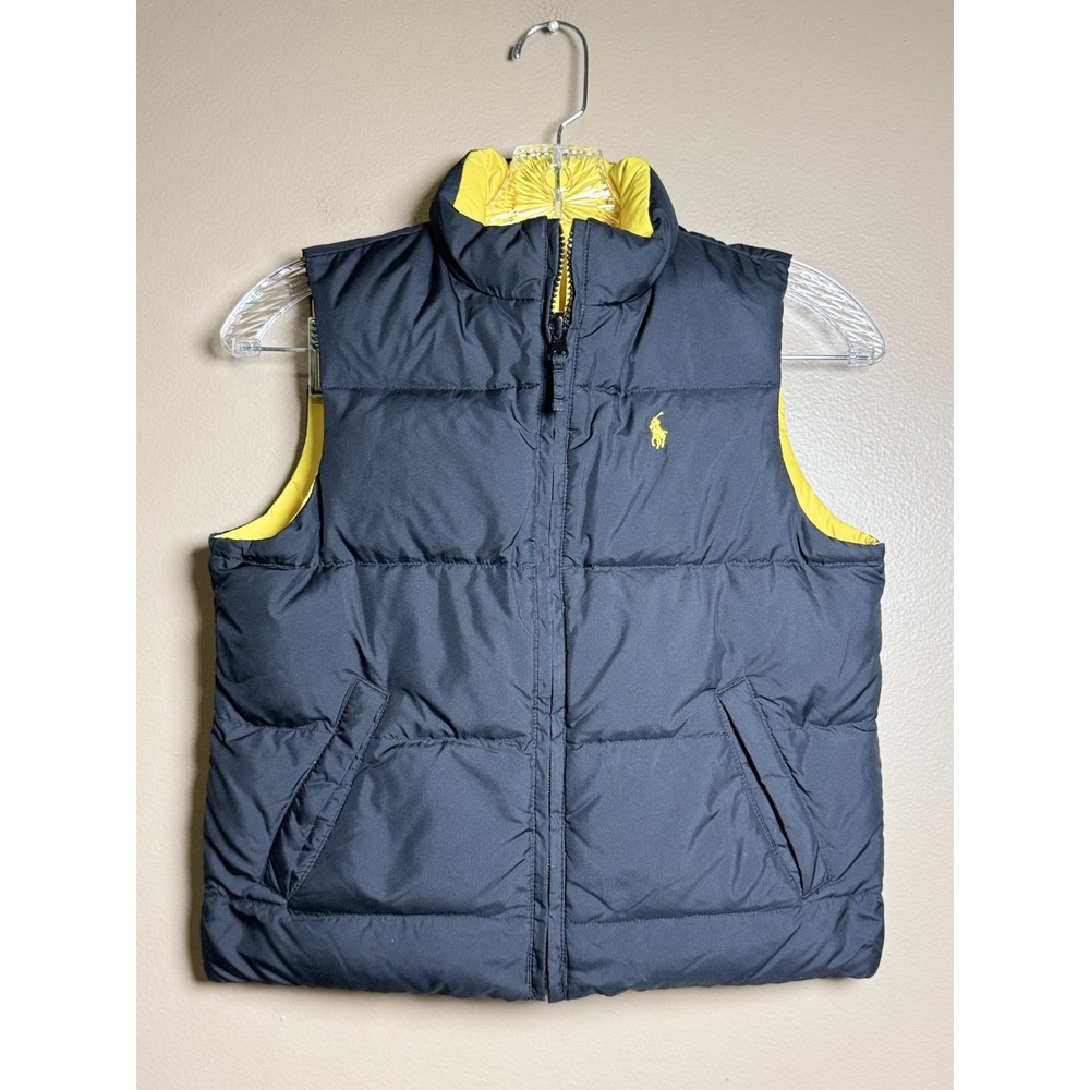 EUC Boy's Polo Ralph Lauren Reversible Puffer Vest Size 5